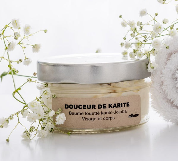 Baume Fouetté hydratant Karité Jojoba -format familial 100gr