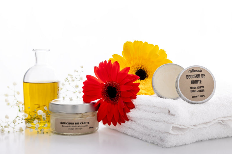 Baume Fouetté hydratant Karité Jojoba -format familial 100gr